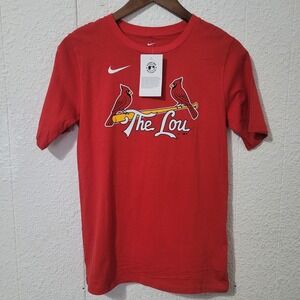 St Louis Cardinals Paul Goldschmidt Nike Shirt The Lou Logo Short Sleeve Youth L